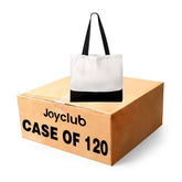 Large Canvas Tote Bags Bulk Sublimation Blanks with Long Handle 18.5 x 15 x 4 inch / Case of 120